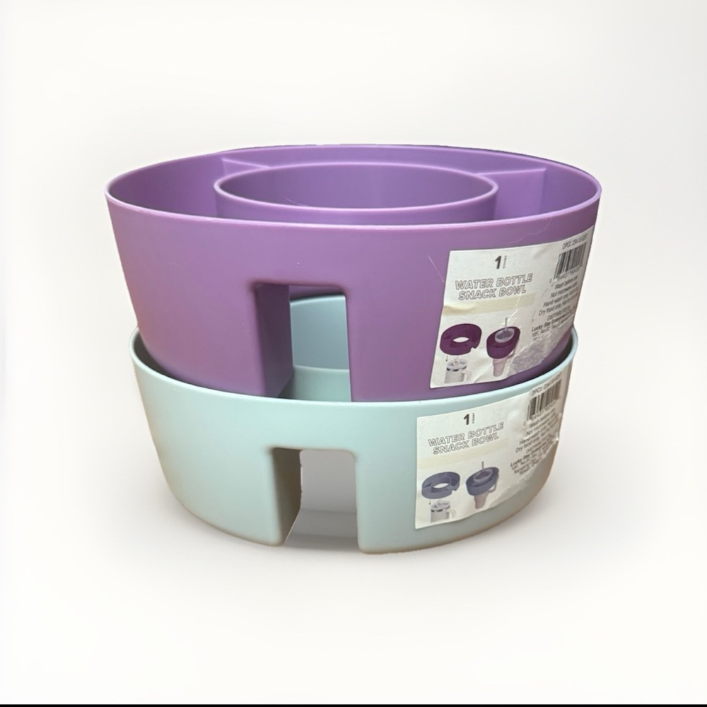 Set of 2 Tumbler Divided Snack‎ Bowls (Fit 40oz Stanley’s)